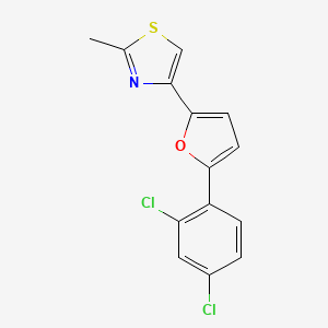 4-[5-(2,4-Dichlorophenyl)-2-furyl]-2-methyl-1,3-thiazole