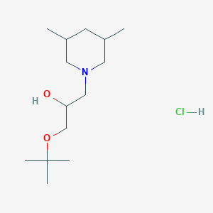 1-(Tert-butoxy)-3-(3,5-dimethylpiperidin-1-yl)propan-2-ol hydrochloride