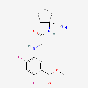 Methyl 5-({[(1-cyanocyclopentyl)carbamoyl]methyl}amino)-2,4-difluorobenzoate