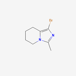 1-Bromo-3-methyl-5H,6H,7H,8H-imidazo[1,5-A]pyridine