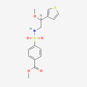 methyl 4-(N-(2-methoxy-2-(thiophen-3-yl)ethyl)sulfamoyl)benzoate
