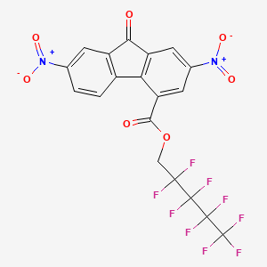 2,2,3,3,4,4,5,5,5-nonafluoropentyl 2,7-dinitro-9-oxo-9H-fluorene-4-carboxylate