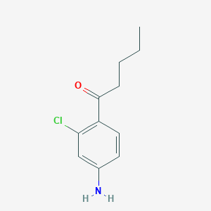 1-(4-Amino-2-chlorophenyl)pentan-1-one