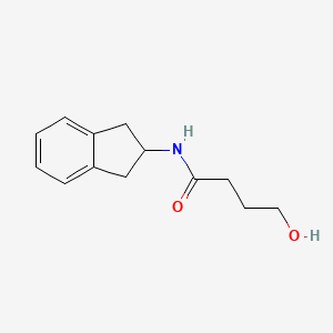 molecular formula C13H17NO2 B3014946 N-(2,3-dihydro-1H-inden-2-yl)-4-hydroxybutanamide CAS No. 688310-13-6