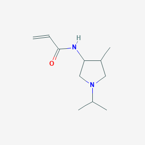 molecular formula C11H20N2O B3014948 N-(4-Methyl-1-propan-2-ylpyrrolidin-3-yl)prop-2-enamide CAS No. 2411310-68-2