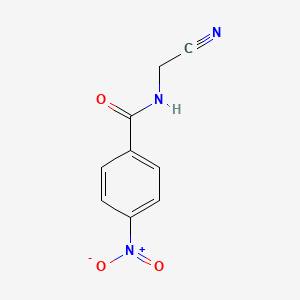 molecular formula C9H7N3O3 B3014949 N-(cyanomethyl)-4-nitrobenzamide CAS No. 5555-32-8