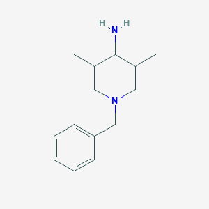 molecular formula C14H22N2 B3014951 1-苄基-3,5-二甲基哌啶-4-胺 CAS No. 723308-54-1