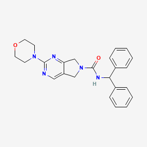 N-benzhydryl-2-morpholino-5H-pyrrolo[3,4-d]pyrimidine-6(7H)-carboxamide