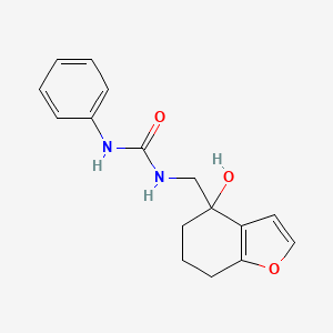 1-((4-Hydroxy-4,5,6,7-tetrahydrobenzofuran-4-yl)methyl)-3-phenylurea