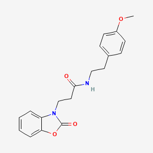 B3014979 N-(4-methoxyphenethyl)-3-(2-oxobenzo[d]oxazol-3(2H)-yl)propanamide CAS No. 851988-98-2