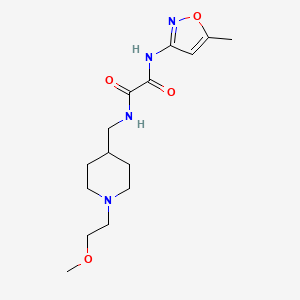N1-((1-(2-methoxyethyl)piperidin-4-yl)methyl)-N2-(5-methylisoxazol-3-yl)oxalamide