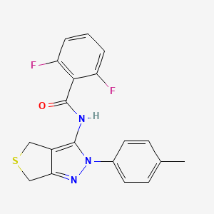 2,6-difluoro-N-(2-(p-tolyl)-4,6-dihydro-2H-thieno[3,4-c]pyrazol-3-yl)benzamide