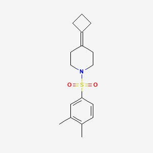 4-Cyclobutylidene-1-(3,4-dimethylphenyl)sulfonylpiperidine
