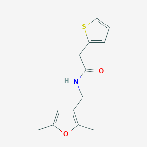N-((2,5-dimethylfuran-3-yl)methyl)-2-(thiophen-2-yl)acetamide