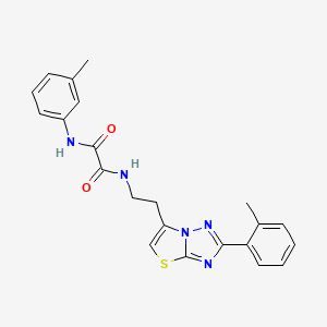 N1-(m-tolyl)-N2-(2-(2-(o-tolyl)thiazolo[3,2-b][1,2,4]triazol-6-yl)ethyl)oxalamide