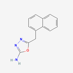 molecular formula C13H11N3O B3015100 5-(Naphthalen-1-ylmethyl)-1,3,4-oxadiazol-2-amine CAS No. 500867-13-0
