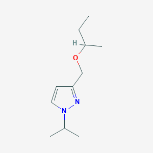 molecular formula C11H20N2O B3015115 3-(sec-butoxymethyl)-1-isopropyl-1H-pyrazole CAS No. 1856040-84-0