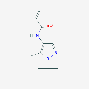 molecular formula C11H17N3O B3015130 N-(1-Tert-butyl-5-methylpyrazol-4-yl)prop-2-enamide CAS No. 2224238-03-1