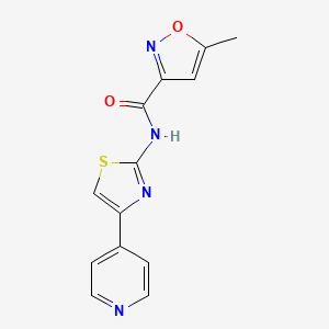 5-methyl-N-(4-(pyridin-4-yl)thiazol-2-yl)isoxazole-3-carboxamide