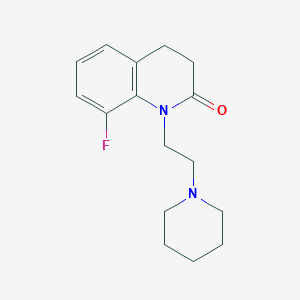 8-Fluoro-1-[2-(piperidin-1-yl)ethyl]-1,2,3,4-tetrahydroquinolin-2-one
