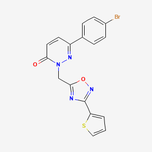 6-(4-bromophenyl)-2-{[3-(2-thienyl)-1,2,4-oxadiazol-5-yl]methyl}pyridazin-3(2H)-one