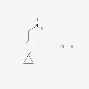 molecular formula C7H14ClN B3015144 Spiro[2.3]hexan-5-ylmethanamine hydrochloride CAS No. 1528564-50-2