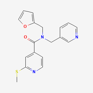 N-[(furan-2-yl)methyl]-2-(methylsulfanyl)-N-[(pyridin-3-yl)methyl]pyridine-4-carboxamide