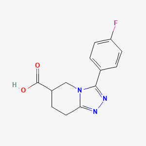 3-(4-Fluorophenyl)-5,6,7,8-tetrahydro-[1,2,4]triazolo[4,3-a]pyridine-6-carboxylic acid