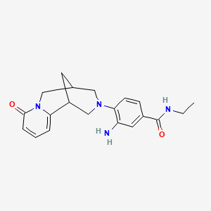 3-amino-N-ethyl-4-(8-oxo-1,5,6,8-tetrahydro-2H-1,5-methanopyrido[1,2-a][1,5]diazocin-3(4H)-yl)benzamide