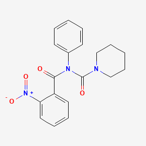 molecular formula C19H19N3O4 B3015166 N-(2-nitrobenzoyl)-N-phenylpiperidine-1-carboxamide CAS No. 899951-06-5