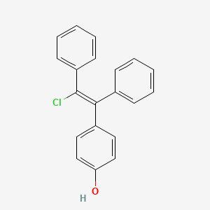 molecular formula C20H15ClO B3015180 Des-N,N-diethylethanamine 4-Hydroxyclomiphene CAS No. 72474-40-9