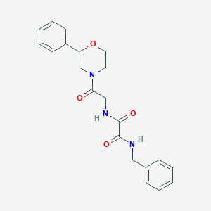 N1-benzyl-N2-(2-oxo-2-(2-phenylmorpholino)ethyl)oxalamide