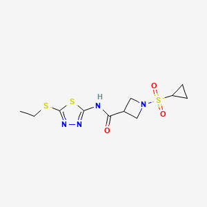 1-(cyclopropylsulfonyl)-N-(5-(ethylthio)-1,3,4-thiadiazol-2-yl)azetidine-3-carboxamide