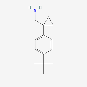 1-[4-(tert-Butyl)phenyl]cyclopropane-1-methanamine