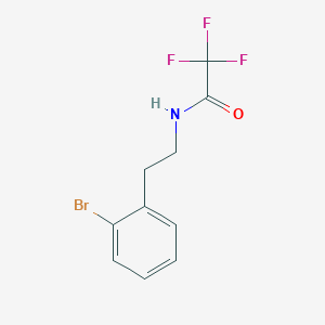 molecular formula C10H9BrF3NO B3015227 N-[2-(2-bromophenyl)ethyl]-2,2,2-trifluoroacetamide CAS No. 1057246-44-2