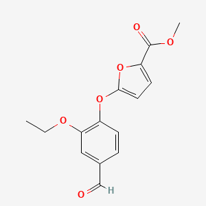 molecular formula C15H14O6 B3015280 Methyl 5-(2-ethoxy-4-formylphenoxy)furan-2-carboxylate CAS No. 568559-37-5
