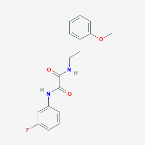 molecular formula C17H17FN2O3 B3015371 N1-(3-fluorophenyl)-N2-(2-methoxyphenethyl)oxalamide CAS No. 898357-75-0