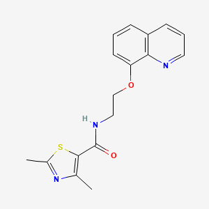 2,4-dimethyl-N-(2-(quinolin-8-yloxy)ethyl)thiazole-5-carboxamide
