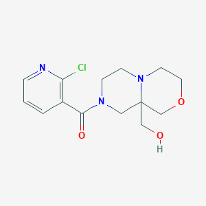 [9a-(Hydroxymethyl)-1,3,4,6,7,9-hexahydropyrazino[2,1-c][1,4]oxazin-8-yl]-(2-chloropyridin-3-yl)methanone