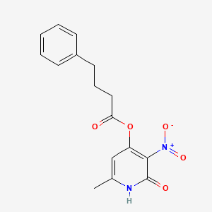 (6-methyl-3-nitro-2-oxo-1H-pyridin-4-yl) 4-phenylbutanoate