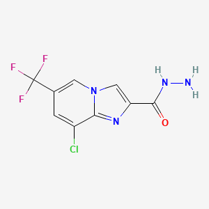 8-Chloro-6-(trifluoromethyl)imidazo[1,2-a]pyridine-2-carbohydrazide
