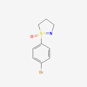 1-(4-Bromophenyl)-4,5-dihydro-3H-1,2-thiazole 1-oxide
