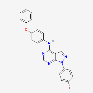 1-(4-fluorophenyl)-N-(4-phenoxyphenyl)-1H-pyrazolo[3,4-d]pyrimidin-4-amine