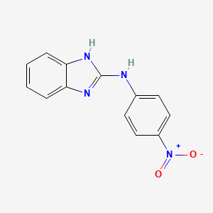 molecular formula C13H10N4O2 B3015621 N-(4-nitrophenyl)-1H-benzimidazol-2-amine CAS No. 26946-70-3