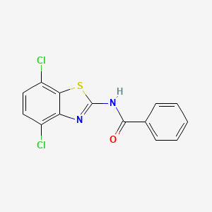 molecular formula C14H8Cl2N2OS B3015719 N-(4,7-dichloro-1,3-benzothiazol-2-yl)benzamide CAS No. 868230-31-3