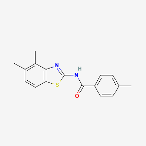N-(4,5-dimethyl-1,3-benzothiazol-2-yl)-4-methylbenzamide