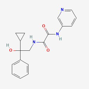molecular formula C18H19N3O3 B3015744 N1-(2-cyclopropyl-2-hydroxy-2-phenylethyl)-N2-(pyridin-3-yl)oxalamide CAS No. 1421451-04-8