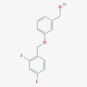 molecular formula C14H12F2O2 B3015745 {3-[(2,4-Difluorophenyl)methoxy]phenyl}methanol CAS No. 1456136-23-4