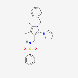 N-[(1-benzyl-4,5-dimethyl-2-pyrrol-1-ylpyrrol-3-yl)methyl]-4-methylbenzenesulfonamide