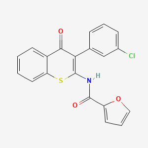 molecular formula C20H12ClNO3S B3015753 N-[3-(3-chlorophenyl)-4-oxothiochromen-2-yl]furan-2-carboxamide CAS No. 883966-87-8